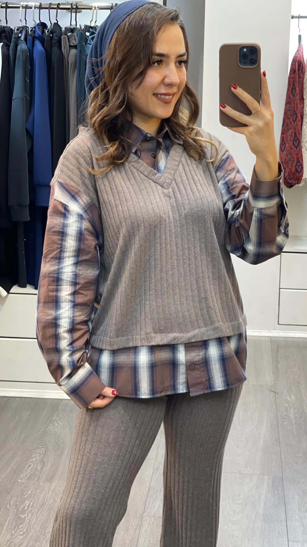 ست دو تیکه بافت شومیز اورجینال ترک